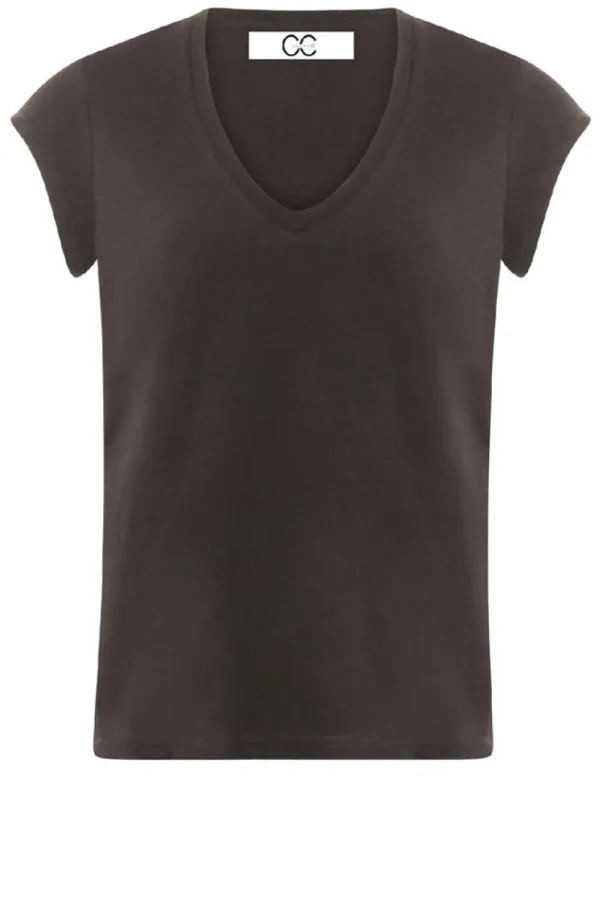 Bloezen & Tops<CC Hart T-Shirt Met V-Hals Vera | Zwart